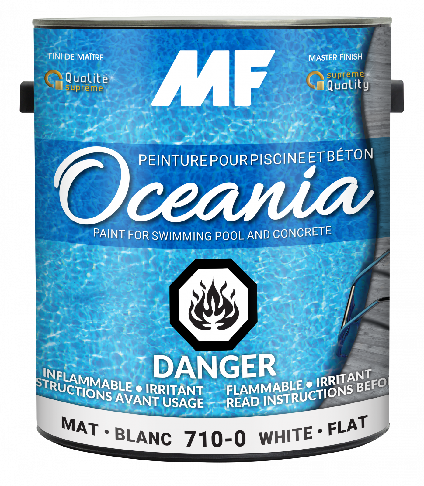 MF chlorinated rubber based paint for concrete swimming pool