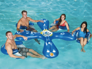 Flotteur gonflable de salon de piscine, hamac de flotteur d'eau pour le jeu  extérieur d'été