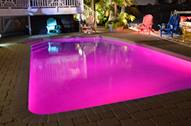 Éclairage piscine LED 3D, lumière pour piscine ronde 3,6m